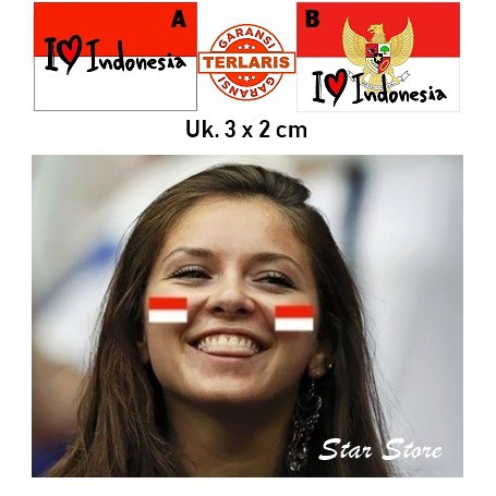 

Stiker Pipi Bendera Merah Putih I Love Indonesia Edisi Khusus 3x2 cm