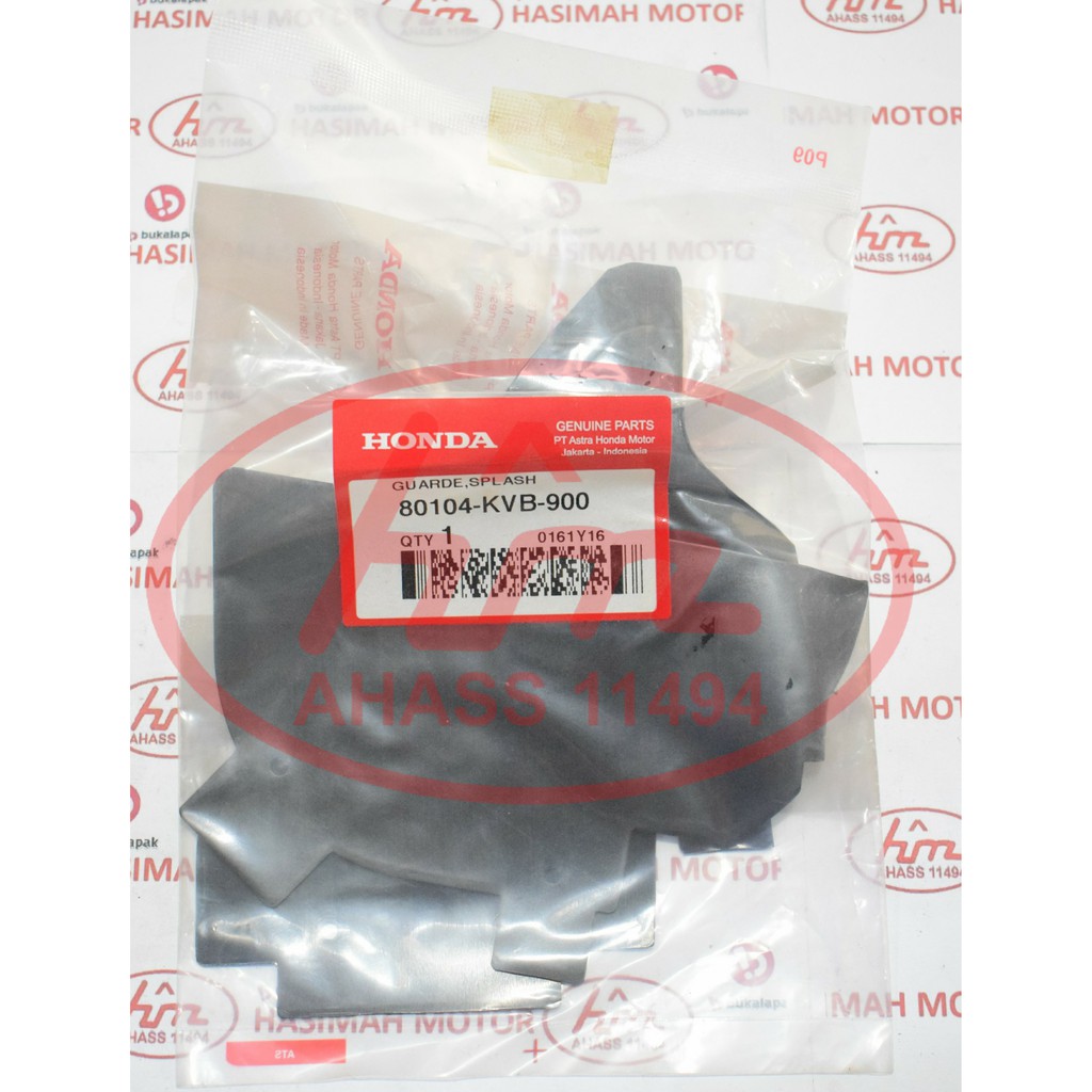 TAHANAN LUMPUR (GUARD SPLASH) HONDA VARIO 110 CW (2006 - 2014) - KODE PART: 80104KVB900