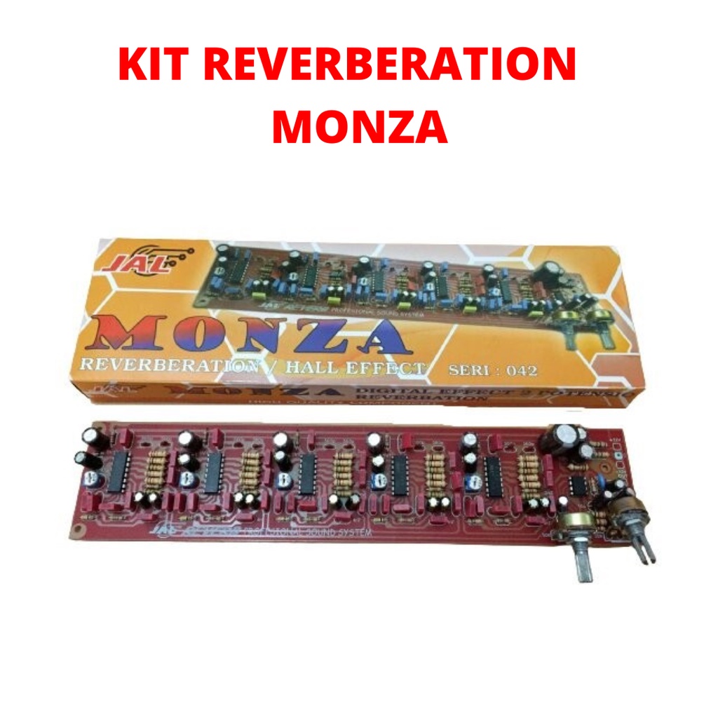 KIT REVERB MONZA REVERBERATION HALL EFFECT MONZA SERI 042 EFEK VOKAL EPEK VOCAL SUARA REVEB REVEREB 