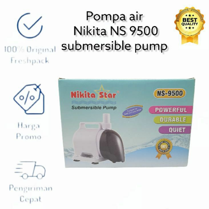 pompa Nikita Star NS 9500 NS9500 pompa celup kolam ikan hidroponik