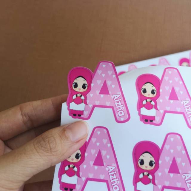 

Cutting Stiker Muslim Custom 4 Desain Bebas Waterproof Bening Non Bening