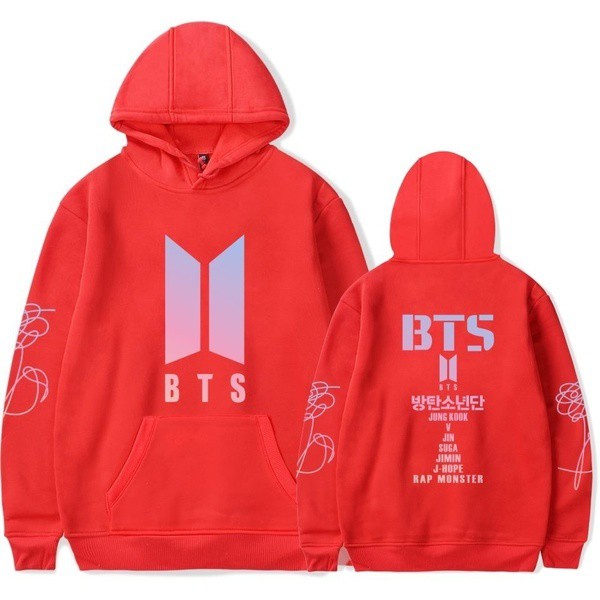 Hoodie Kpop BTS Sign Korean Boy Band Bangtan Boys V Jungkook Jimin Suga Seokjin