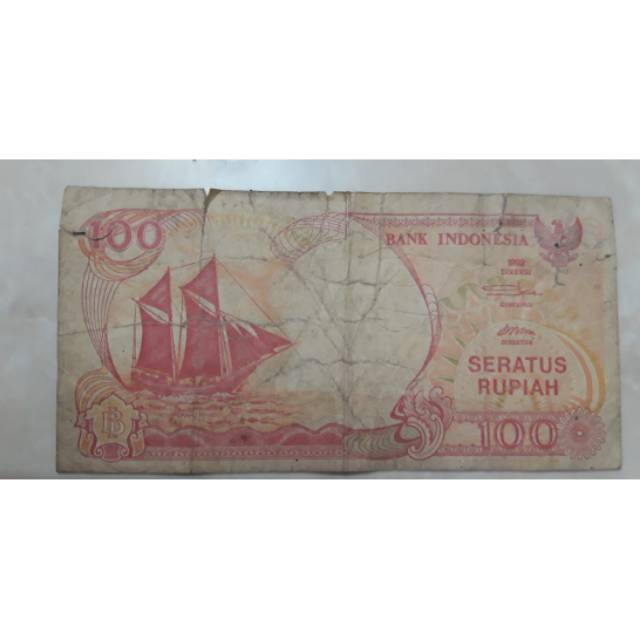 uang kertas 100 rupiah rqhun 1992