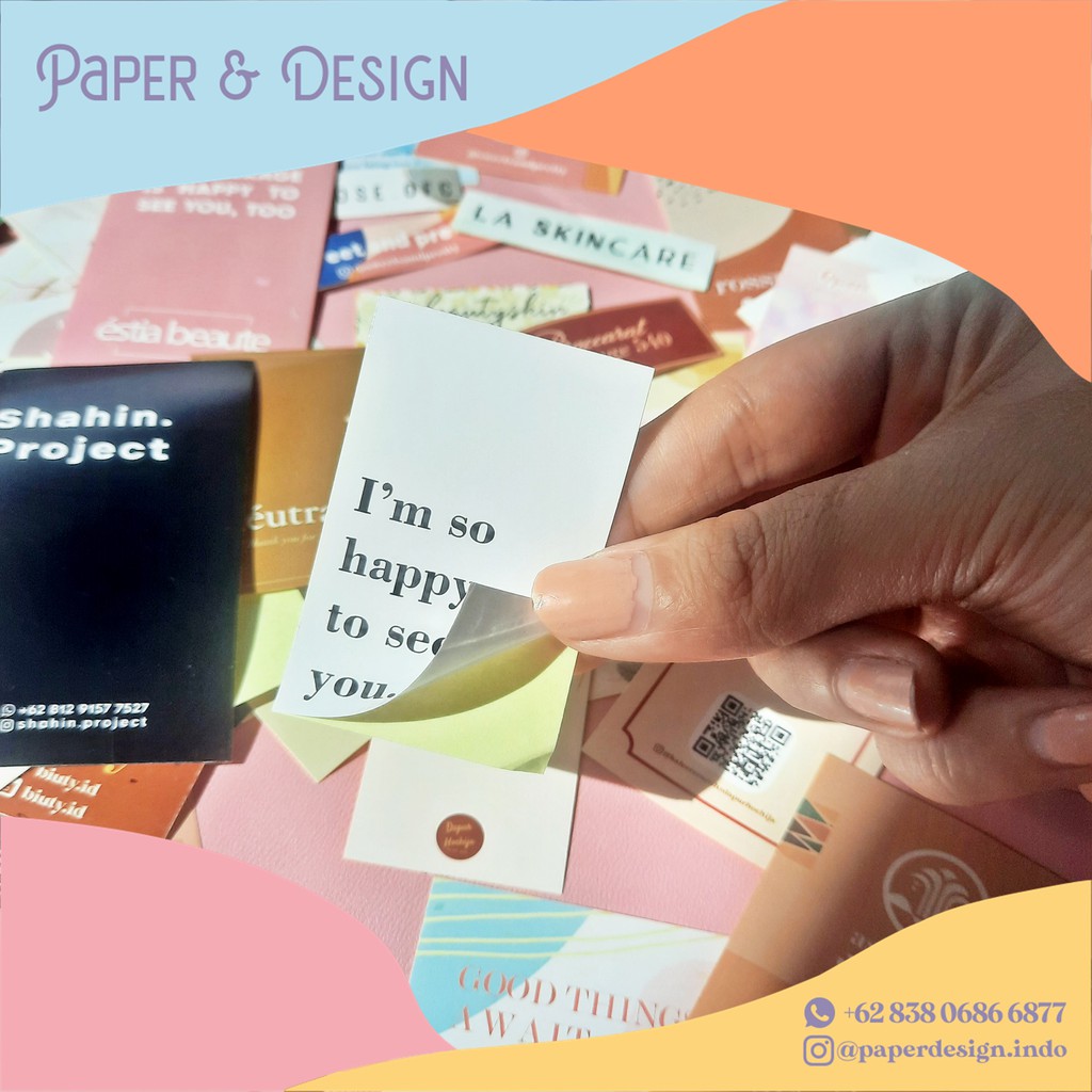 Print Sticker Logo Kotak / Print Logo Sticker Custom / Stiker logo-2