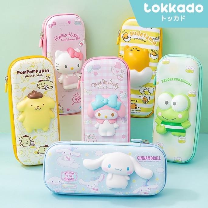 

TOKKADO SANRIO SQUISHY PENCIL CASE ORIGINAL KOTAK PENSIL ANAK LUCU DFDS524545