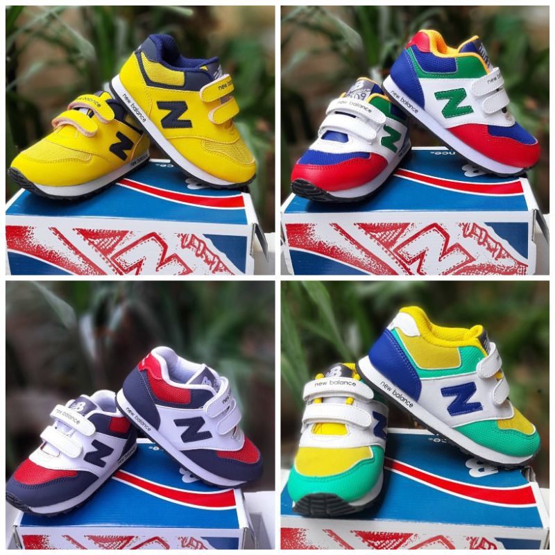 Sneakers Kids Sepatu Anak N€w Balanc€ Velcro Perekat Kado Ultah Balita