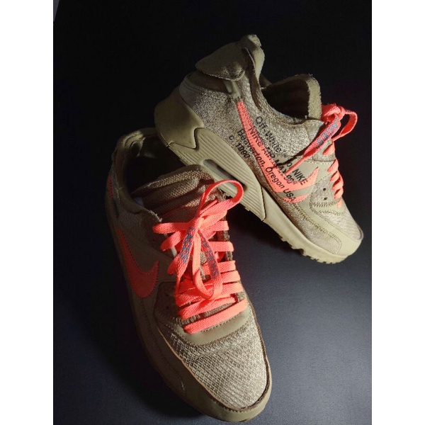 NIKE AIR MAX 90 X OFF WHITE DESSERT ORE (BEKAS ORI 100%)