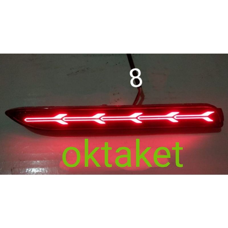 Lampu led bumper belakang Innova  grand new 2009-2015  / new Fortuner 2011-2014 model running