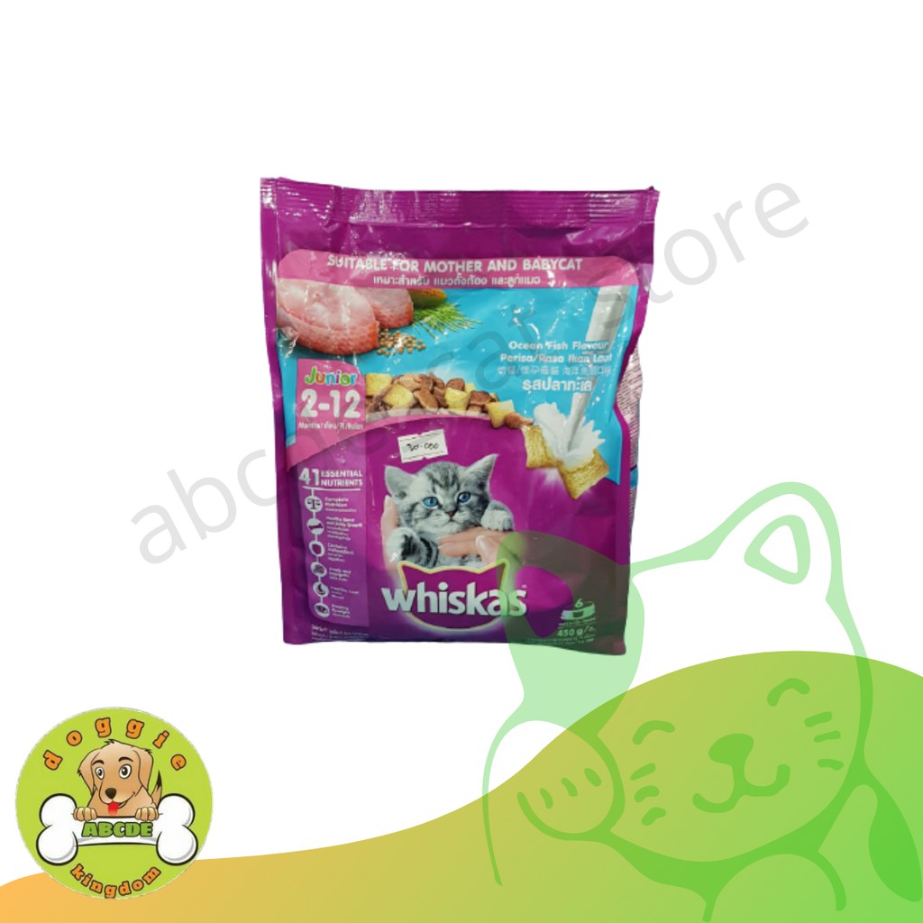 WHISKAS JUNIOR MOTHER AND BABYCAT 450 GRAM Makanan Kering Kucing Junior