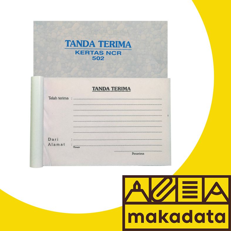 

BUKTI TANDA TERIMA BARANG 1/4 FOLIO 2 RANGKAP KURNIA (50 SET) MURAH