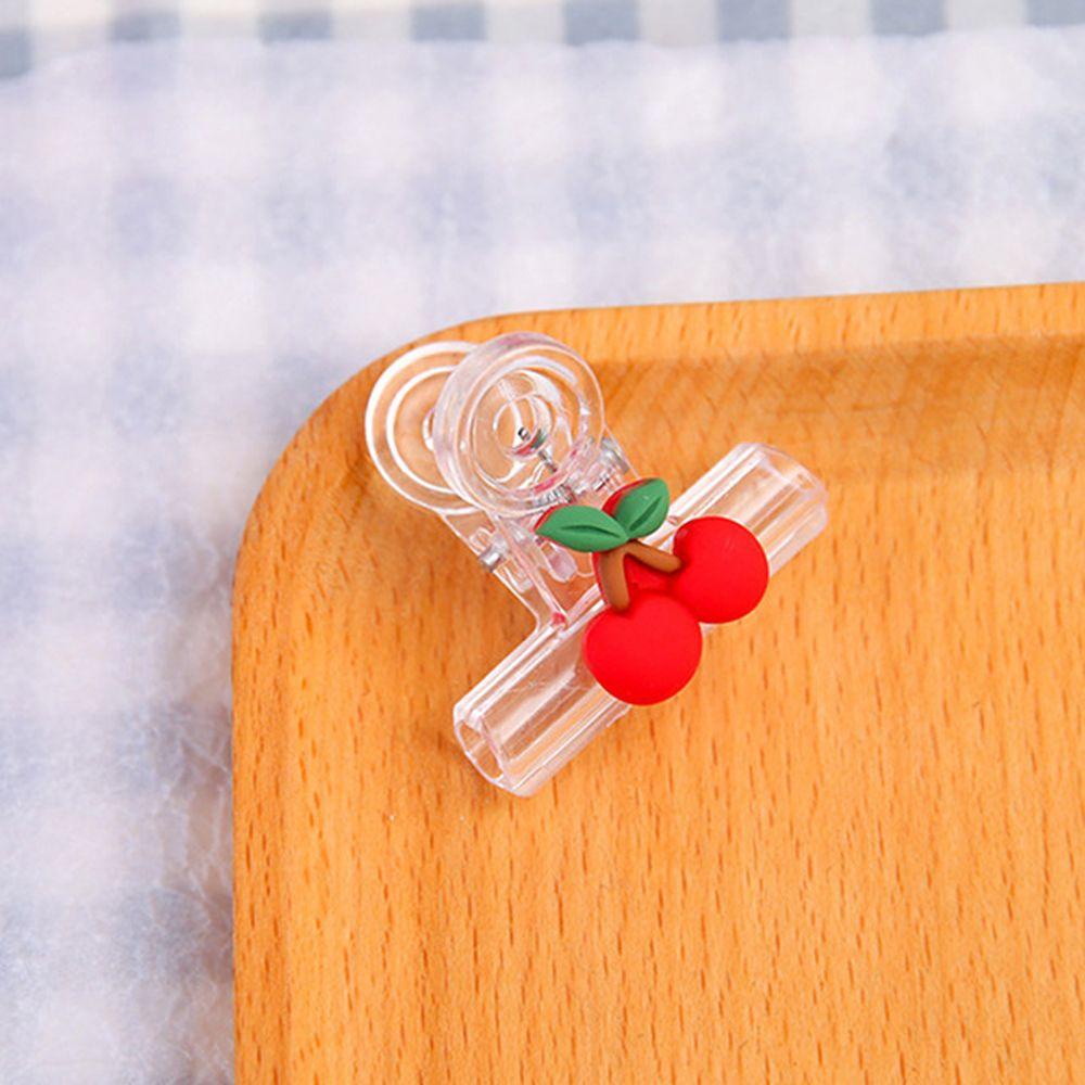 Agustinina Klip Transparan Pengikat Kreativitas Alat Tulis Sekolah Binder Clip Kartun Indeks Penjepit Makanan Ringan Sealing Clip