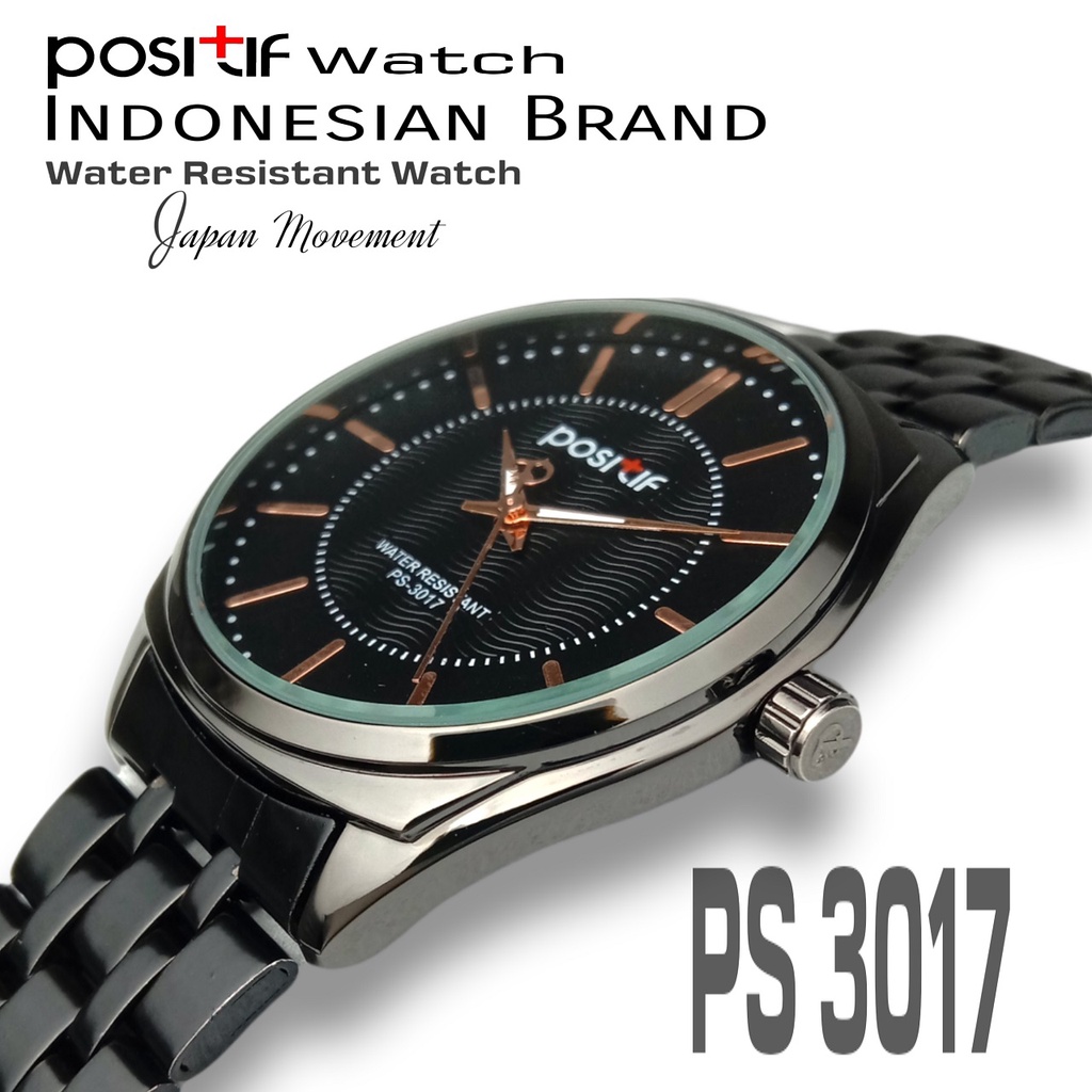 POSITIF 3017 JAM TANGAN COUPLE ORIGINAL 100% MESIN & BATERAI ORI JEPANG