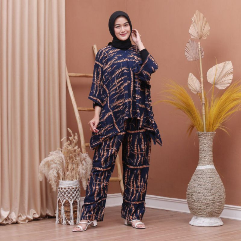 COD Setelan ONE SET Rayon Oversize CP Waka Kope Pecah Jumbo Fit XXXXL Ld 140