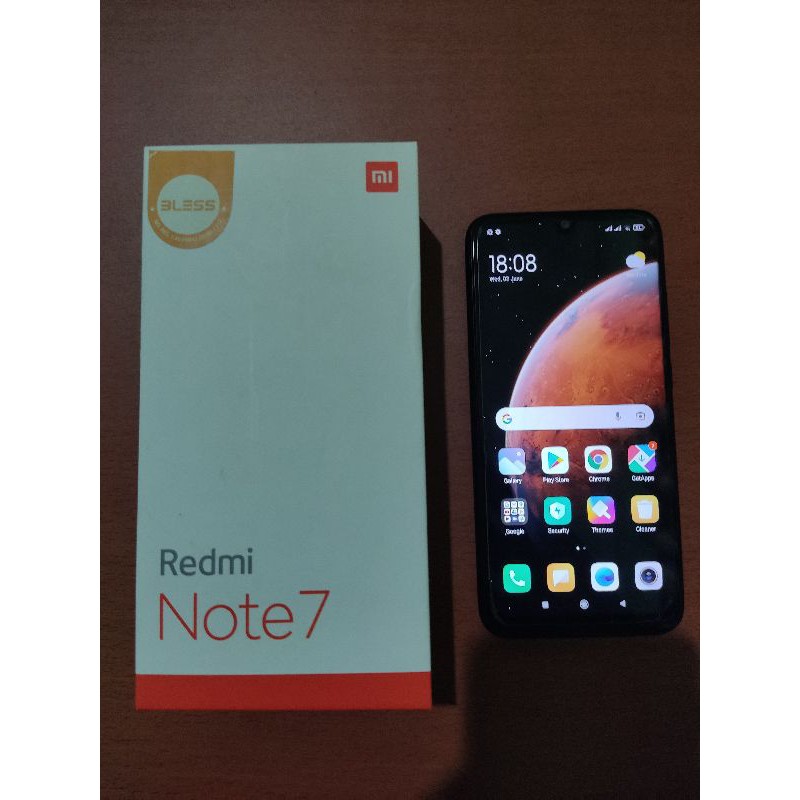 REDMI NOTE 7 RAM 3GB INTERNAL 32GB BEKAS