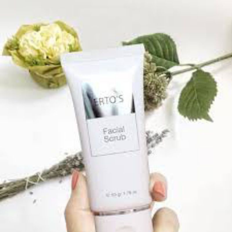 ERTOS FACIAL SCRUB SABUN MUKA PEMBERSIH WAJAH PRIA WANITA SABUN PERAWATAN KECANTIKAN WAJAH ORIGINAL