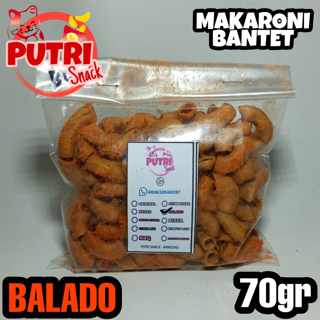 Makaroni Bantet / Makaroni Ngembang 70gr Bumbu Seblak