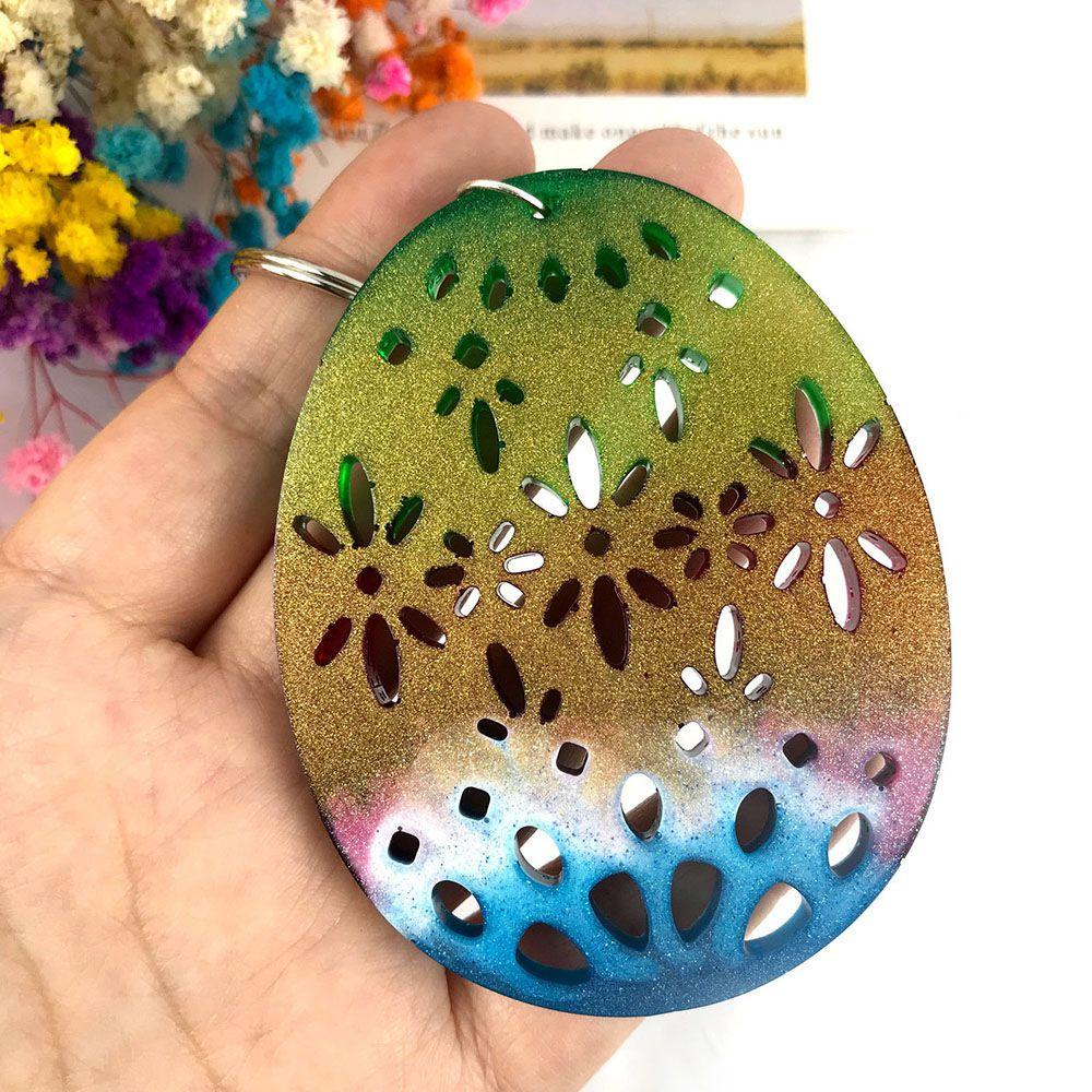 Preva Easter Cetakan Silikon Kerajinan Tangan Paskah Membuat Perhiasan Epoxy Resin Mold Easter Egg Rabbit