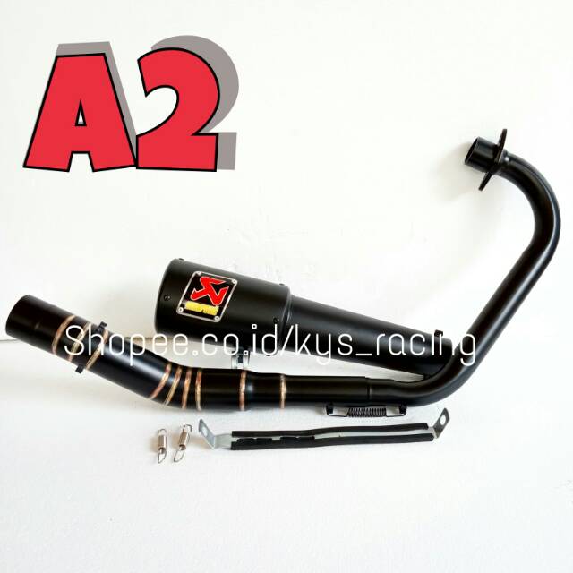 Knalpot racing akrapovic doff PNP new vixion old r cb150 Tiger r15 cbr150 satria sonic verza  dll-6