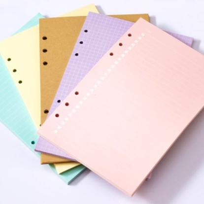 

Baru NikBH [A5 A6] Isi Binder A5 A6 6 Holes / Ring Refill Loose Leaf Kertas Garis Warna Warni Colorful Planner Estetik Aesthetic 88 Pasti Murah