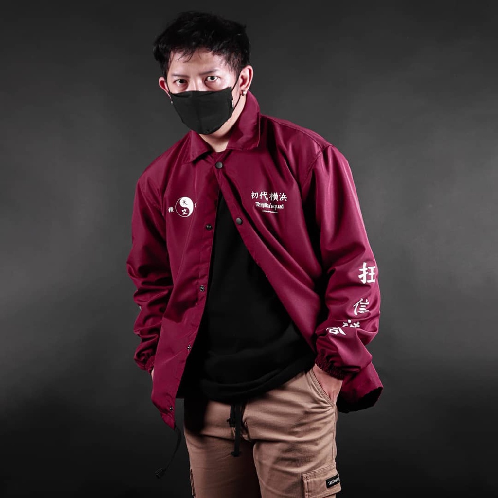 Kremlin Coach Jacket Red Maroon - Tenjiku-4