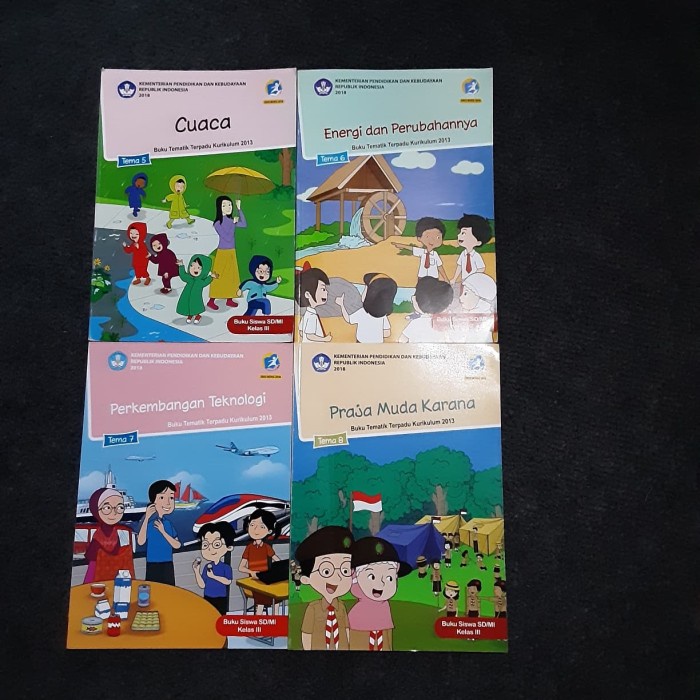 

❤BISA COD❤ Paket Buku Tematik SD Kelas 3 Semester 2 K 13 Rev 2018 Tema 5 6 7 8