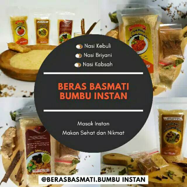 Nasi kebuli, briyani, mandhi,kabsah , dan bukhori instan 200 gr,  buat 3-4 porsi