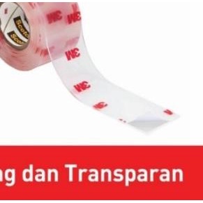 

♔ 3M Scotch Double Tape Foam Tape VHB Mounting Transparan 4010C ♤