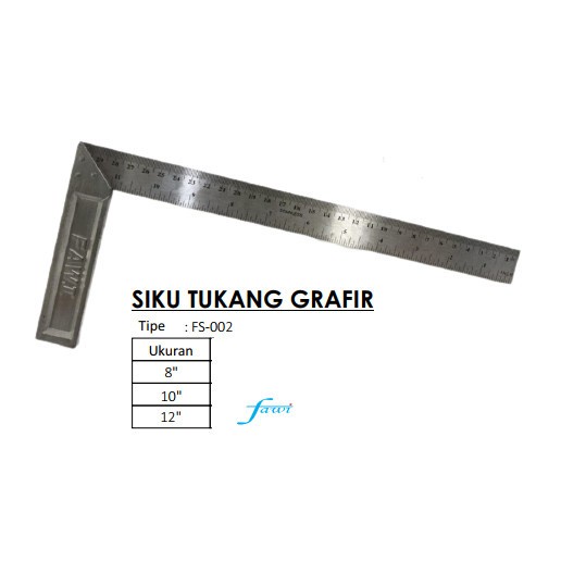 

TERHEMAT SIKU METER MURAH SIKU TUKANG PENGGARIS SIKU 12" 30CM PASEKON