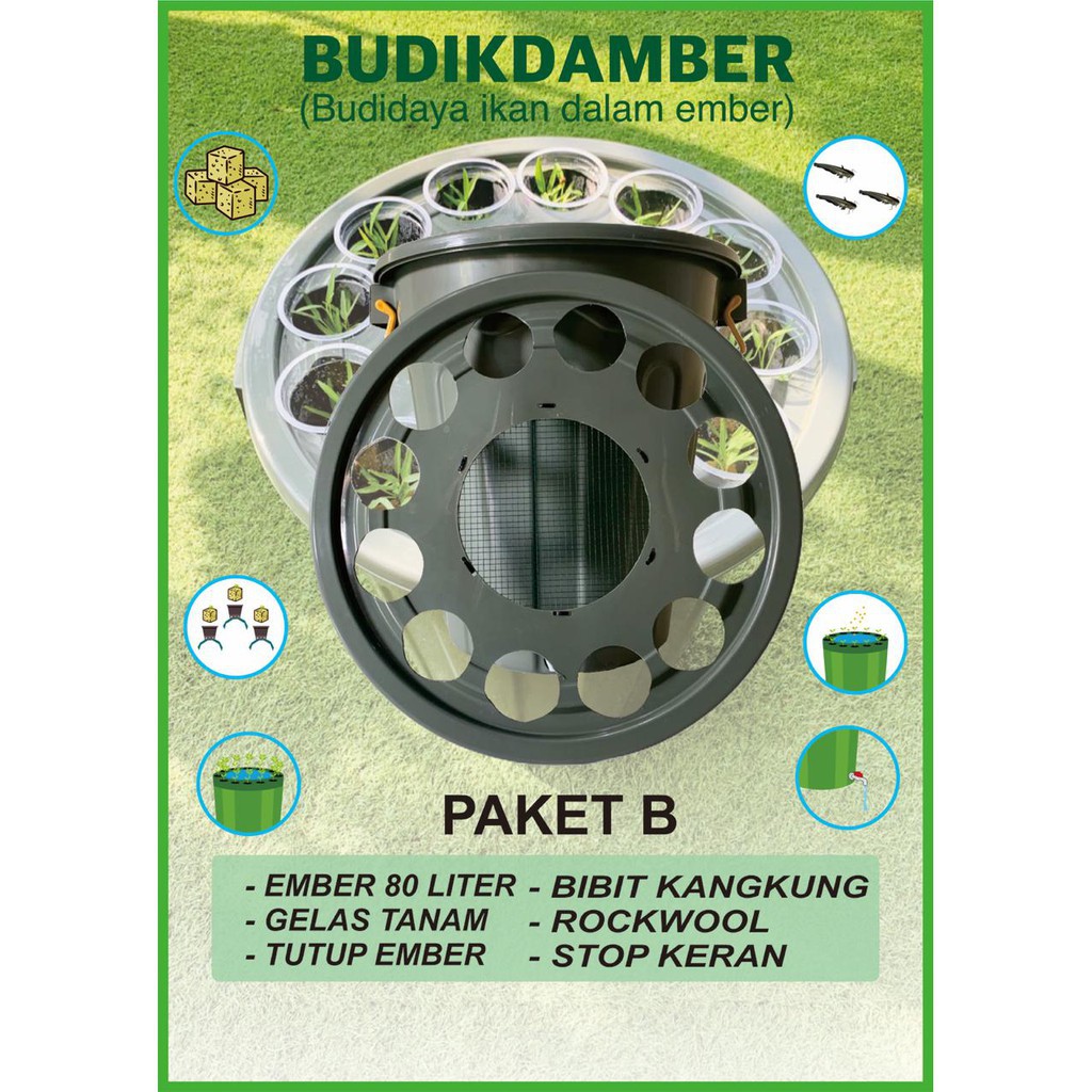 ember lele budikdamber 80 liter pengiriman gojek dan gosend