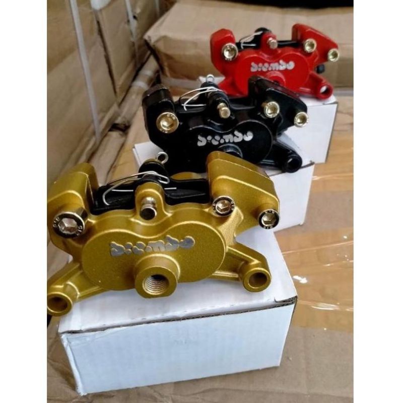 Kaliper Big Logo 2 piston Italia KTC Racing Kytaco Nmax Aerox PCX ADV Beat Scoopy Vario 150 New Mio