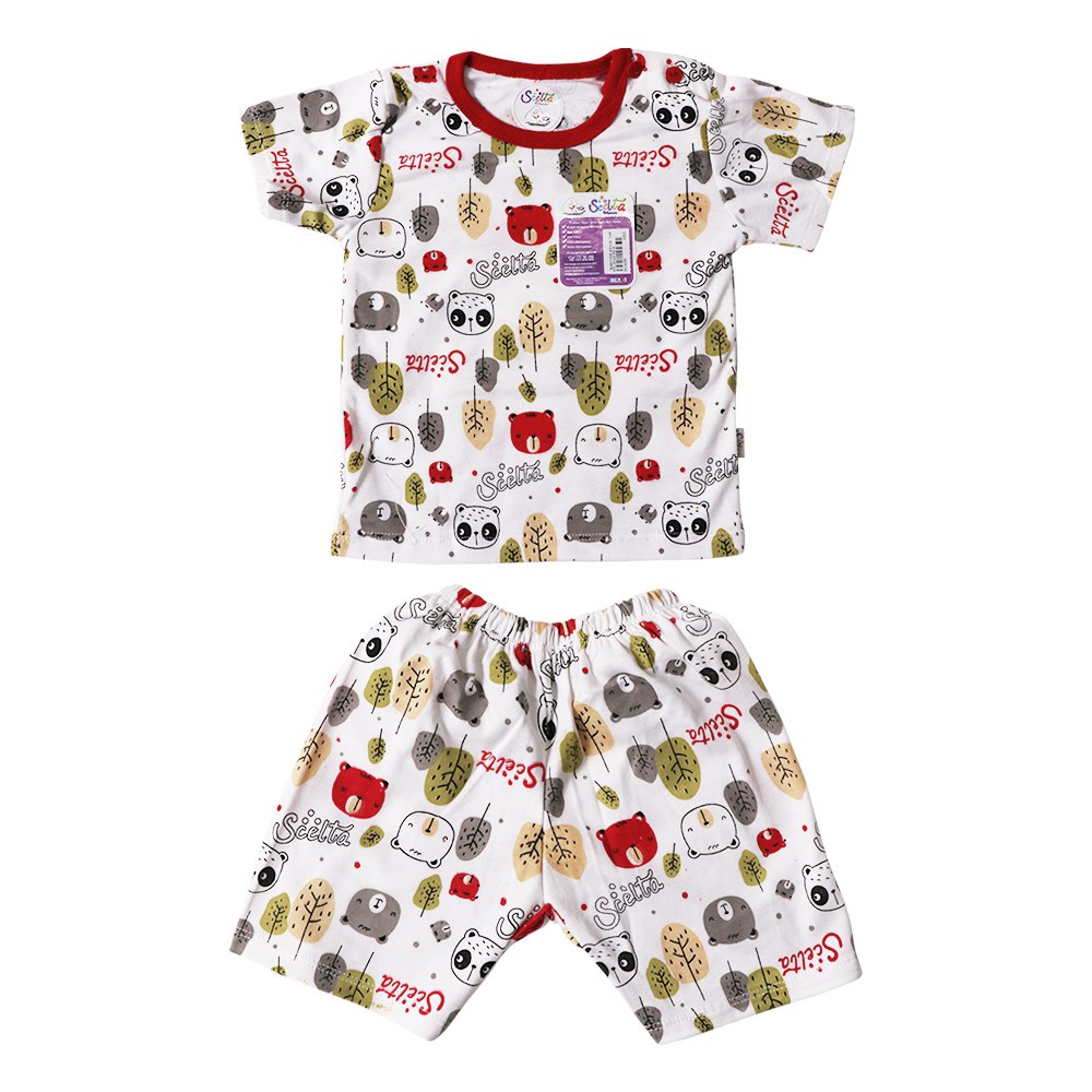 Setelan baju anak Katun Setelan pendek Scelta baby Kids motif animal lucu