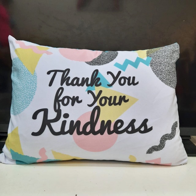 

Bantal tulisan kado terima kasih thank you hadiah ulangtahun kado resign