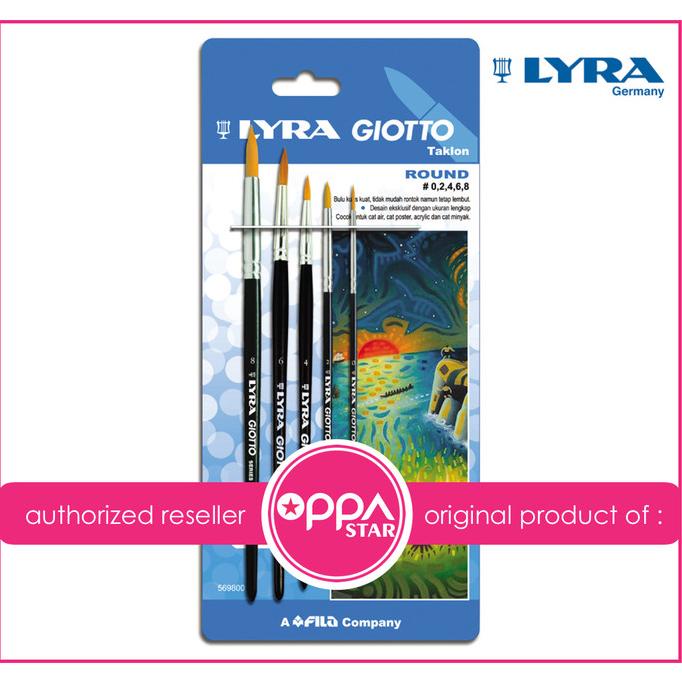 

TERBARUU!! Lyra Brush Art Round Set 5 Pcs Kuas Original PROMO