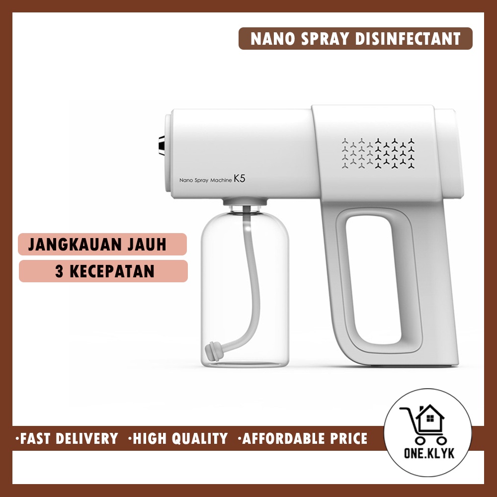 Alat Semprot Disinfektan Nanospray Model K5 | Nanospray Gun Blue Light Sterilizer