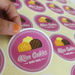 Cetak Stiker  Sticker Label A3 Print Kiss Cut Cut 