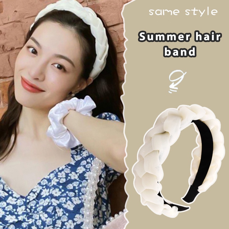 COD❤️Bando Ballerina Korea Tebal Besar Headband Import Head band Ikat Kepala Retro Jepit Rambut Wanita Ikat Kepala Kepang Twist