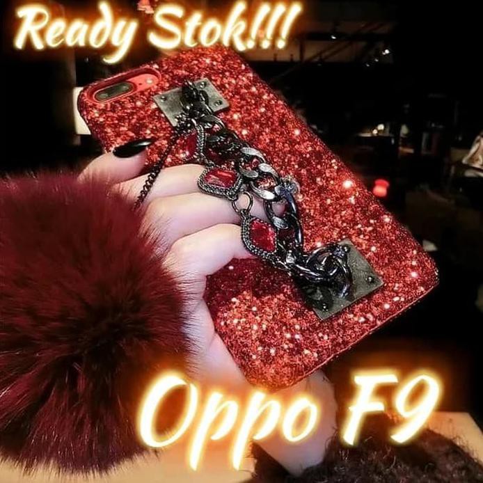 CHASING DAN COVER CASE OPPO F9 GLITTER LUXURY BLING DIAMOND - BACA.1