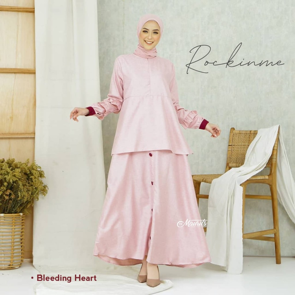 GAMIS POLOS PREMIUM MURAH - MODEL SETELAN - KATUN MADINA PREMIUM