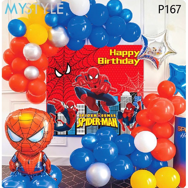 HAPPY TIME DEKORASI PESTA SET HAPPY BIRTHDAY DIMI 2 ANEKA TEMA ULANG TAHUN BALON FOIL LATEX BANNER HAPPY BIRTHDAY