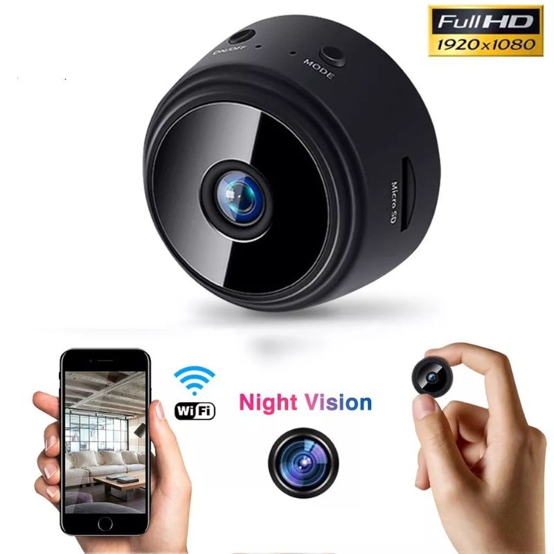 Mini WiFi IP Camera CCTV Night Vision Wide Angle 1080P