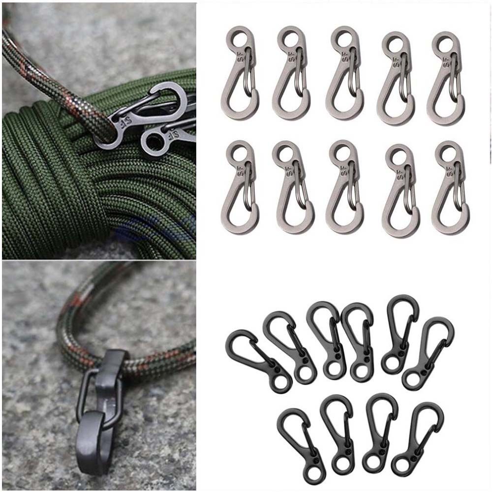 Needway  EDC Tool Buckle Hanging Key Chain EDC Tool Hang Biner Buckle Survival Snap Key Hook/Multicolor