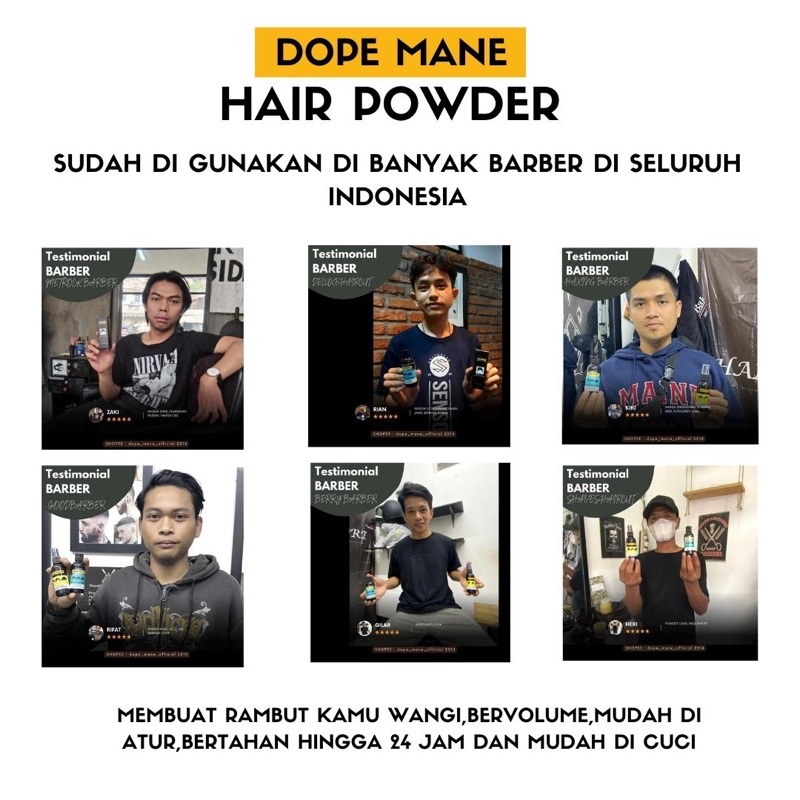 POMADE CAIR DOPE MANE + GRATIS SISIR SAKU