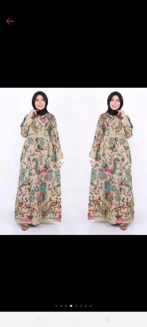 Batik Couple Keluarga Sania Ruffle Ori Ndoro Jowi Dnt Merak