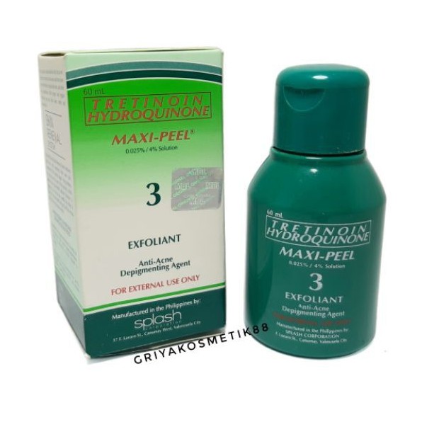 MAXIPEEL 3 ANTI ACNE ORIGINAL PHILIPIN | TONER ANTI ACNE MAXI PEEL