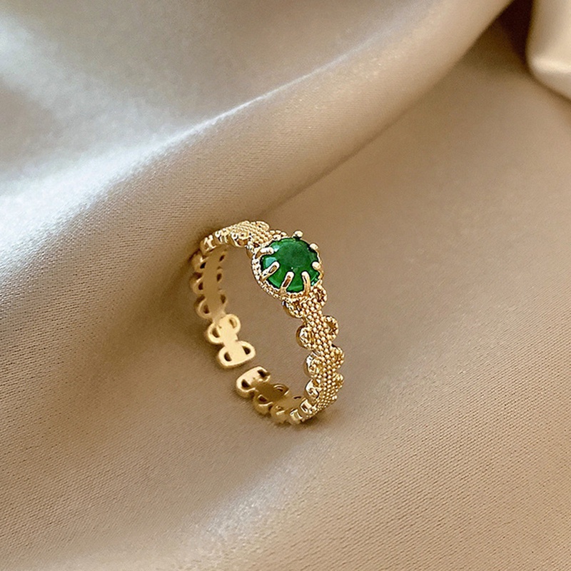 Fancyqube Cincin Jari Telunjuk Model Terbuka Dapat Disesuaikan Gaya Retro Eropa Dan Amerika