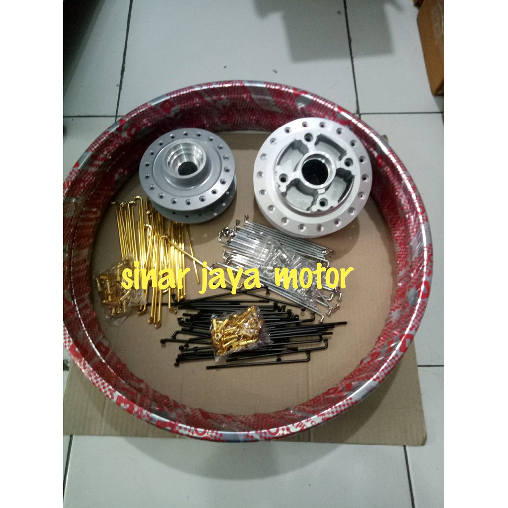 velg jari jari tromol ring 17 sepaket  supra x 125. karism cod 53
