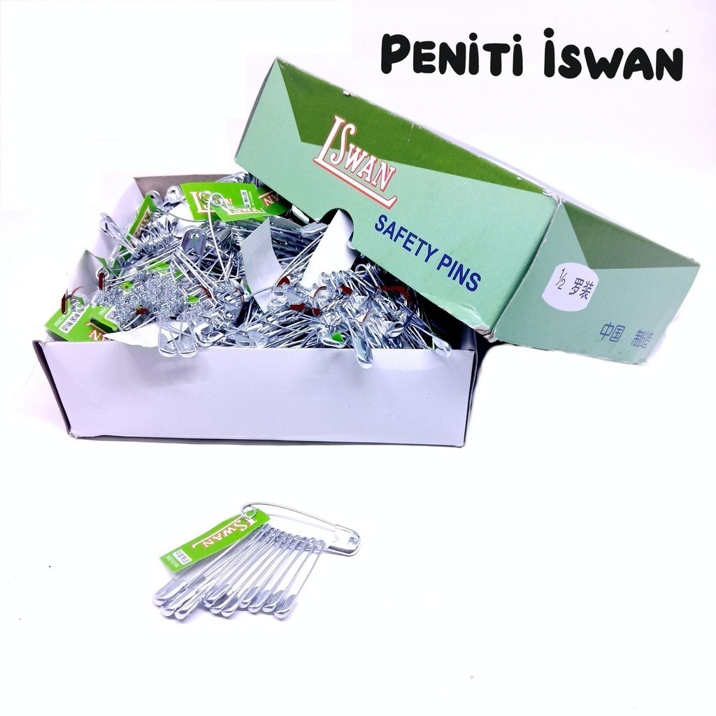 Peniti Hijab Jilbab Swan Renceng Isi 12 Pcs