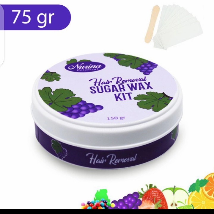 Sugar WAX WAXING KIT PREMIUM Penghilang Bulu Rambut 75 gr