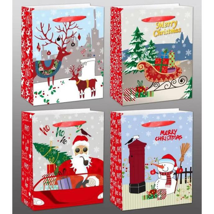 

Paper Bag Kecil Merah Kantong Kado Santa Tas Sovenir Kado Natal Murah