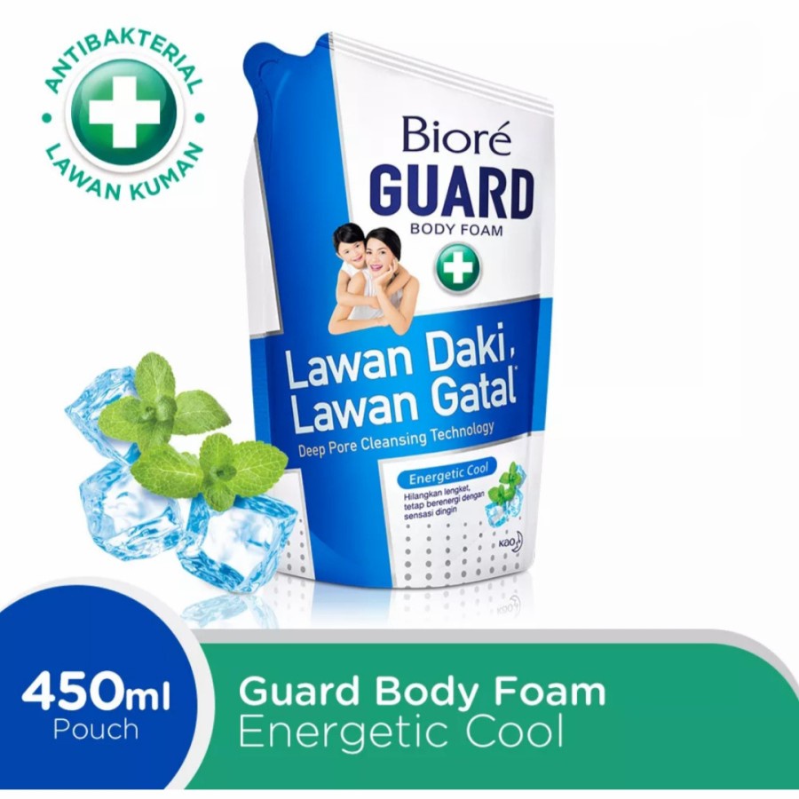 ★ BB ★ Biore Body Foam Guard Energetic Cool 250ml - 400ml - 550 ml - Sabun Mandi Cair